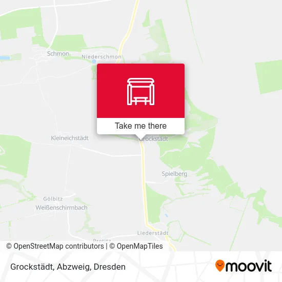 Карта Grockstädt, Abzweig