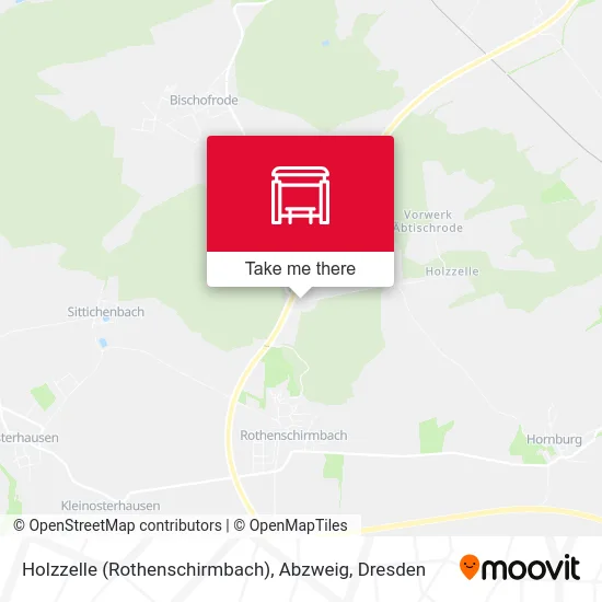 Карта Holzzelle (Rothenschirmbach), Abzweig