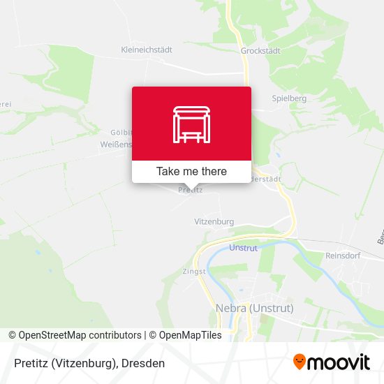 Карта Pretitz (Vitzenburg)