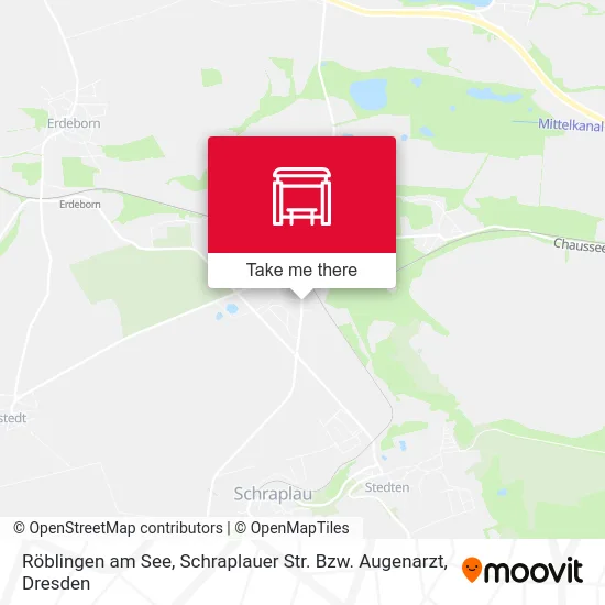 Карта Röblingen am See, Schraplauer Str. Bzw. Augenarzt