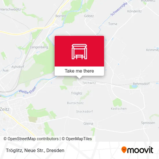 Карта Tröglitz, Neue Str.