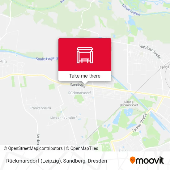 Rückmarsdorf (Leipzig), Sandberg map