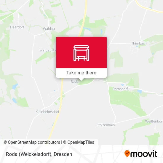 Roda (Weickelsdorf) map