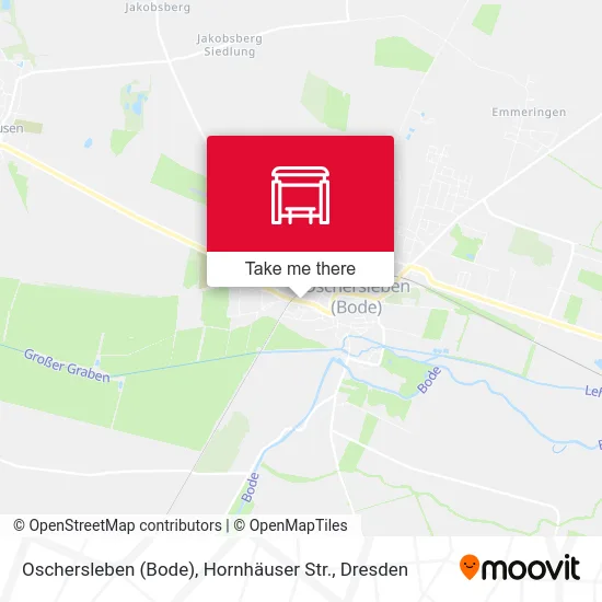 Карта Oschersleben (Bode), Hornhäuser Str.