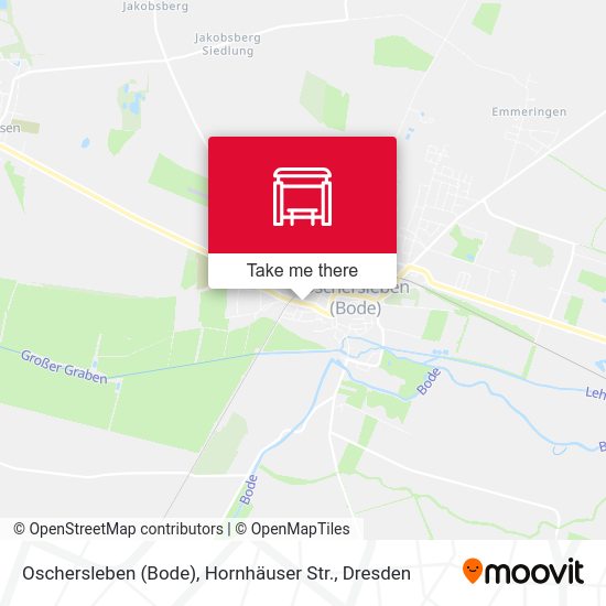 Карта Oschersleben (Bode), Hornhäuser Str.