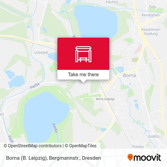 Карта Borna (B. Leipzig), Bergmannstr.