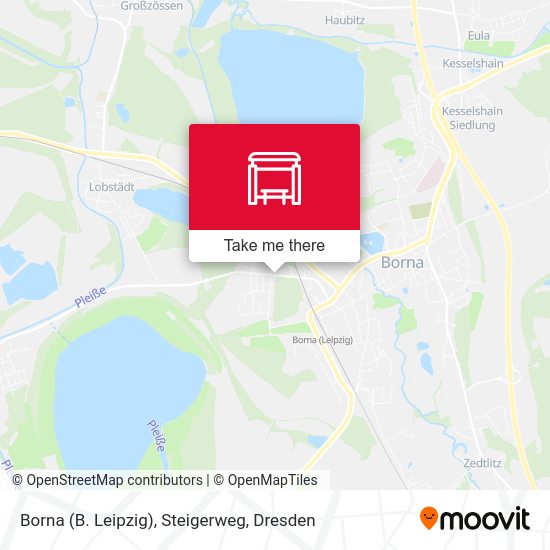 Карта Borna (B. Leipzig), Steigerweg
