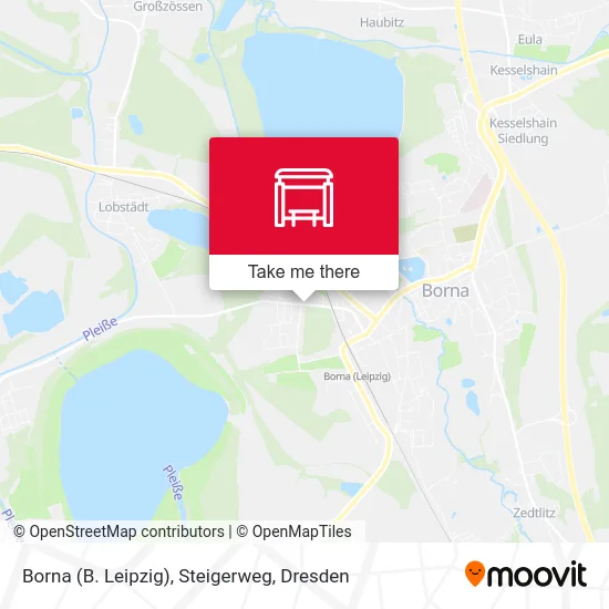 Карта Borna (B. Leipzig), Steigerweg