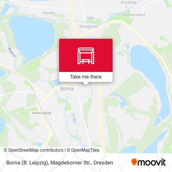 Карта Borna (B. Leipzig), Magdeborner Str.