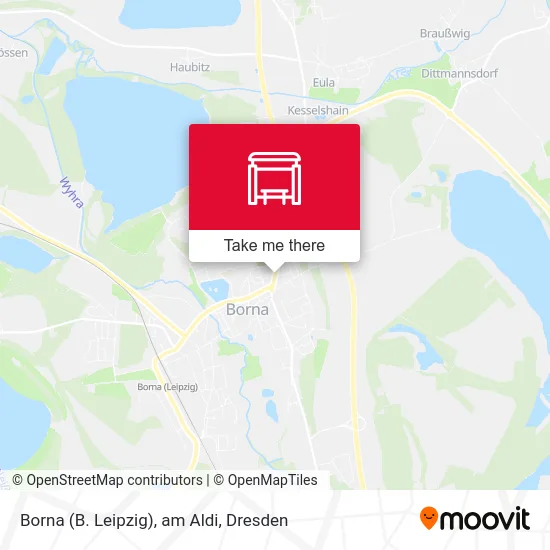 Карта Borna (B. Leipzig), am Aldi