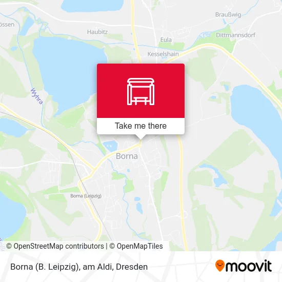 Карта Borna (B. Leipzig), am Aldi