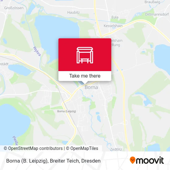 Карта Borna (B. Leipzig), Breiter Teich