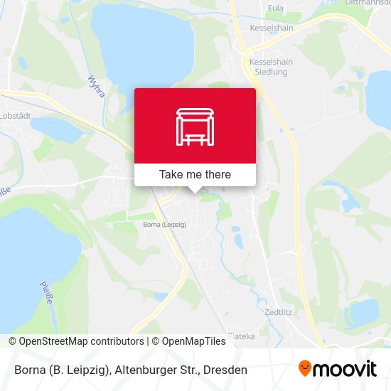 Карта Borna (B. Leipzig), Altenburger Str.