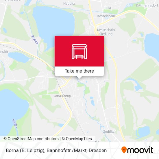 Карта Borna (B. Leipzig), Bahnhofstr. / Markt