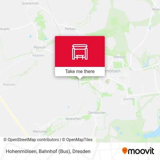 Карта Hohenmölsen, Bahnhof (Bus)