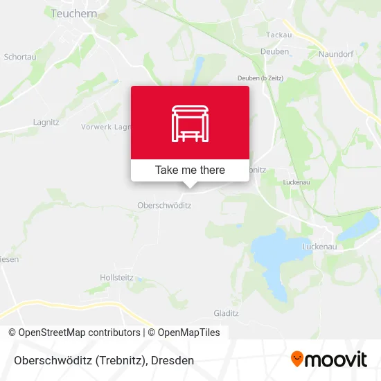 Карта Oberschwöditz (Trebnitz)