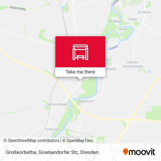 Карта Großkorbetha, Gniebendorfer Str,