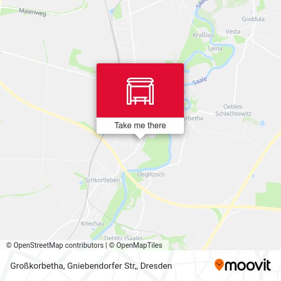 Карта Großkorbetha, Gniebendorfer Str,