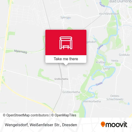Карта Wengelsdorf, Weißenfelser Str.