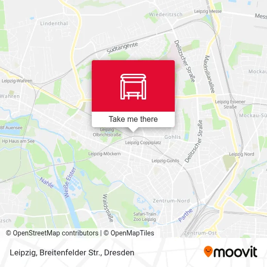Leipzig, Breitenfelder Str. map