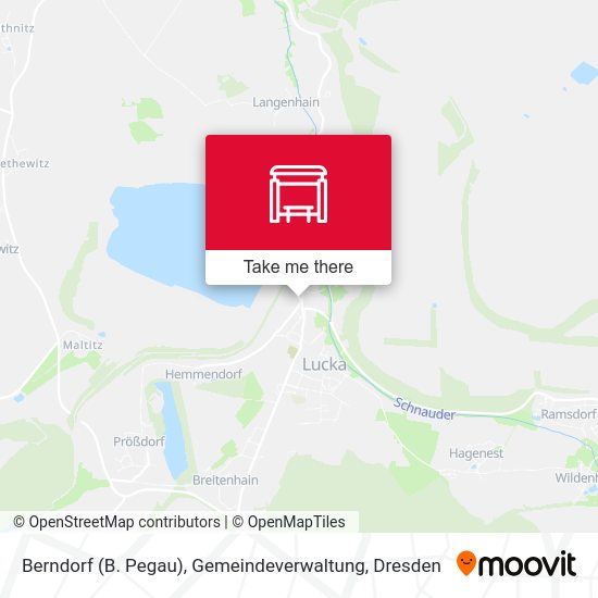 Карта Berndorf (B. Pegau), Gemeindeverwaltung