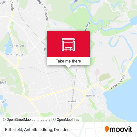 Карта Bitterfeld, Anhaltsiedlung