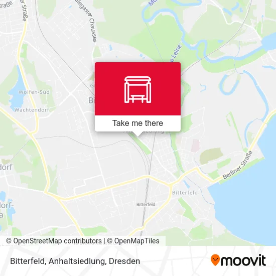 Карта Bitterfeld, Anhaltsiedlung