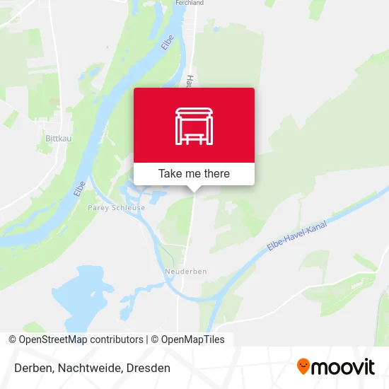 Карта Derben, Nachtweide