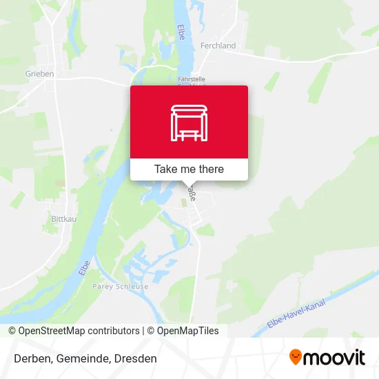 Карта Derben, Gemeinde