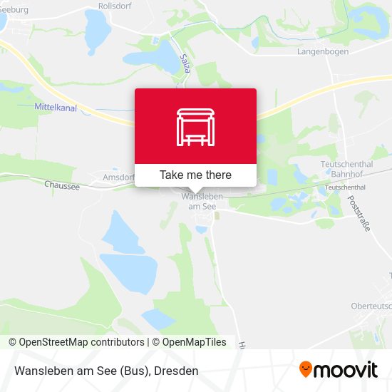 Карта Wansleben am See (Bus)