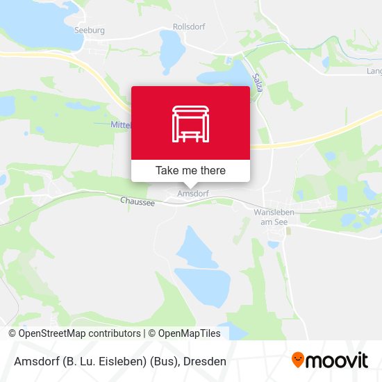 Карта Amsdorf (B. Lu. Eisleben) (Bus)