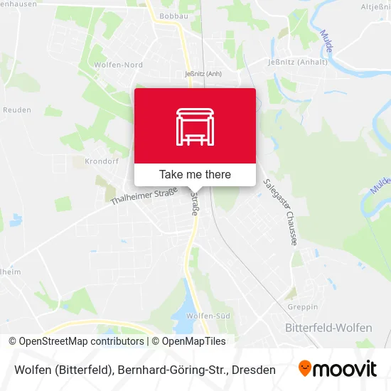 Карта Wolfen (Bitterfeld), Bernhard-Göring-Str.