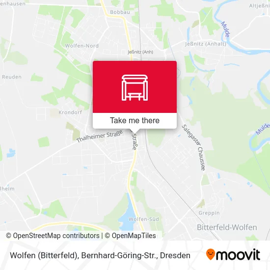 Карта Wolfen (Bitterfeld), Bernhard-Göring-Str.