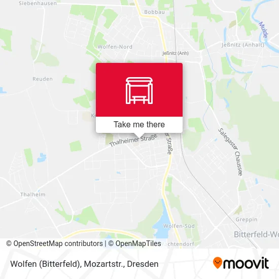 Карта Wolfen (Bitterfeld), Mozartstr.