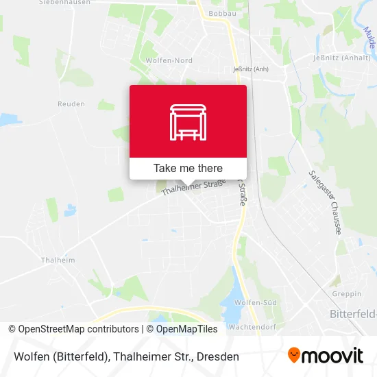 Карта Wolfen (Bitterfeld), Thalheimer Str.