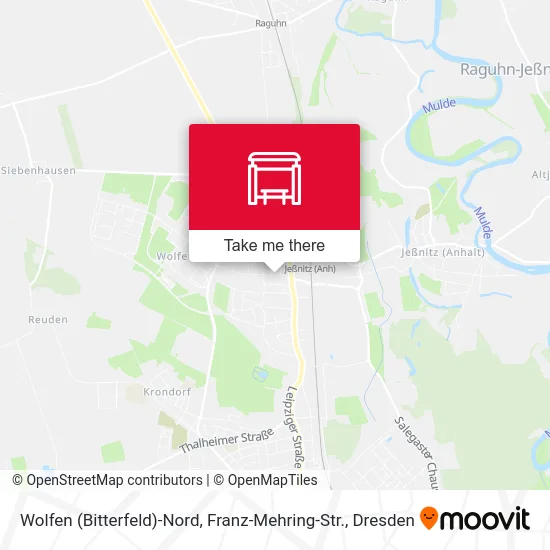 Карта Wolfen (Bitterfeld)-Nord, Franz-Mehring-Str.