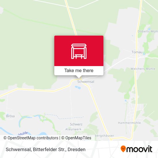 Карта Schwemsal, Bitterfelder Str.