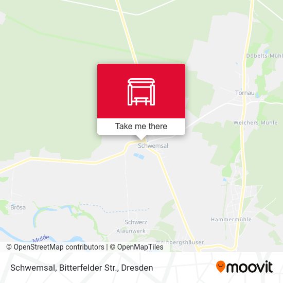 Карта Schwemsal, Bitterfelder Str.