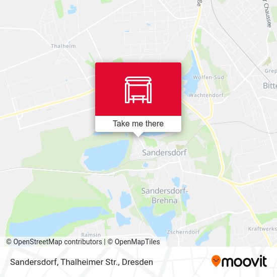 Карта Sandersdorf, Thalheimer Str.