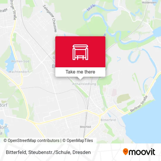 Карта Bitterfeld, Steubenstr./Schule