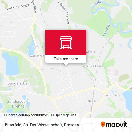 Карта Bitterfeld, Str. Der Wissenschaft