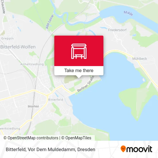 Карта Bitterfeld, Vor Dem Muldedamm