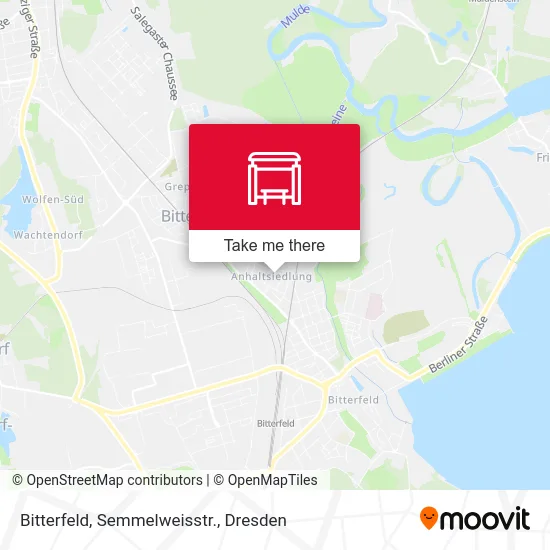 Карта Bitterfeld, Semmelweisstr.