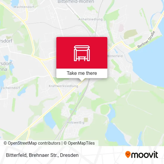 Карта Bitterfeld, Brehnaer Str.