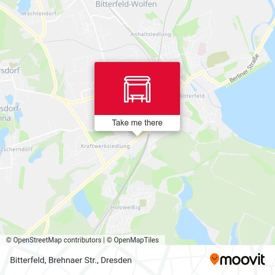 Карта Bitterfeld, Brehnaer Str.
