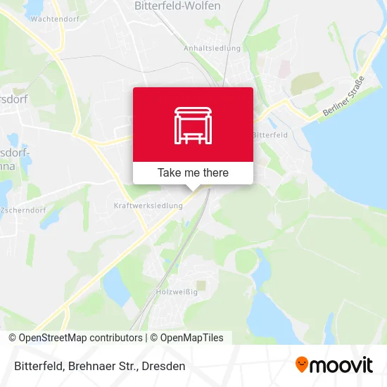 Карта Bitterfeld, Brehnaer Str.