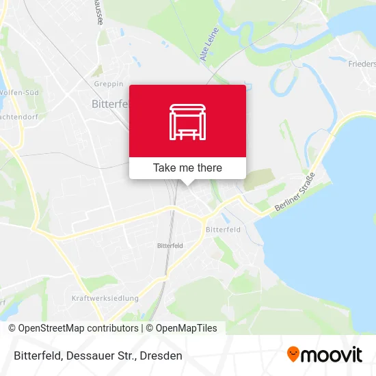 Карта Bitterfeld, Dessauer Str.