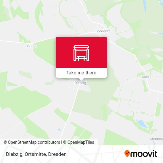 Карта Diebzig, Ortsmitte