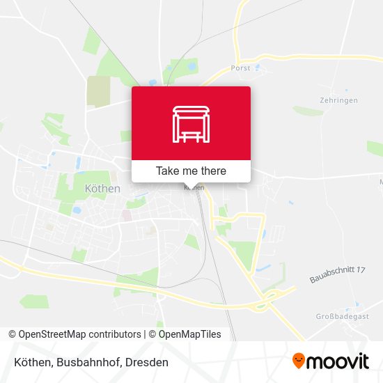 Карта Köthen, Busbahnhof