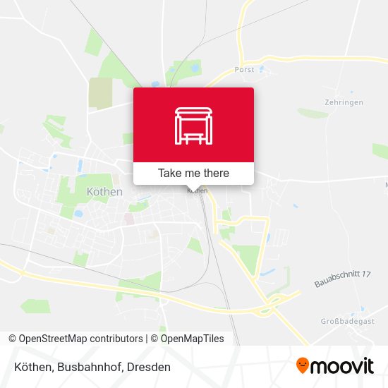 Карта Köthen, Busbahnhof